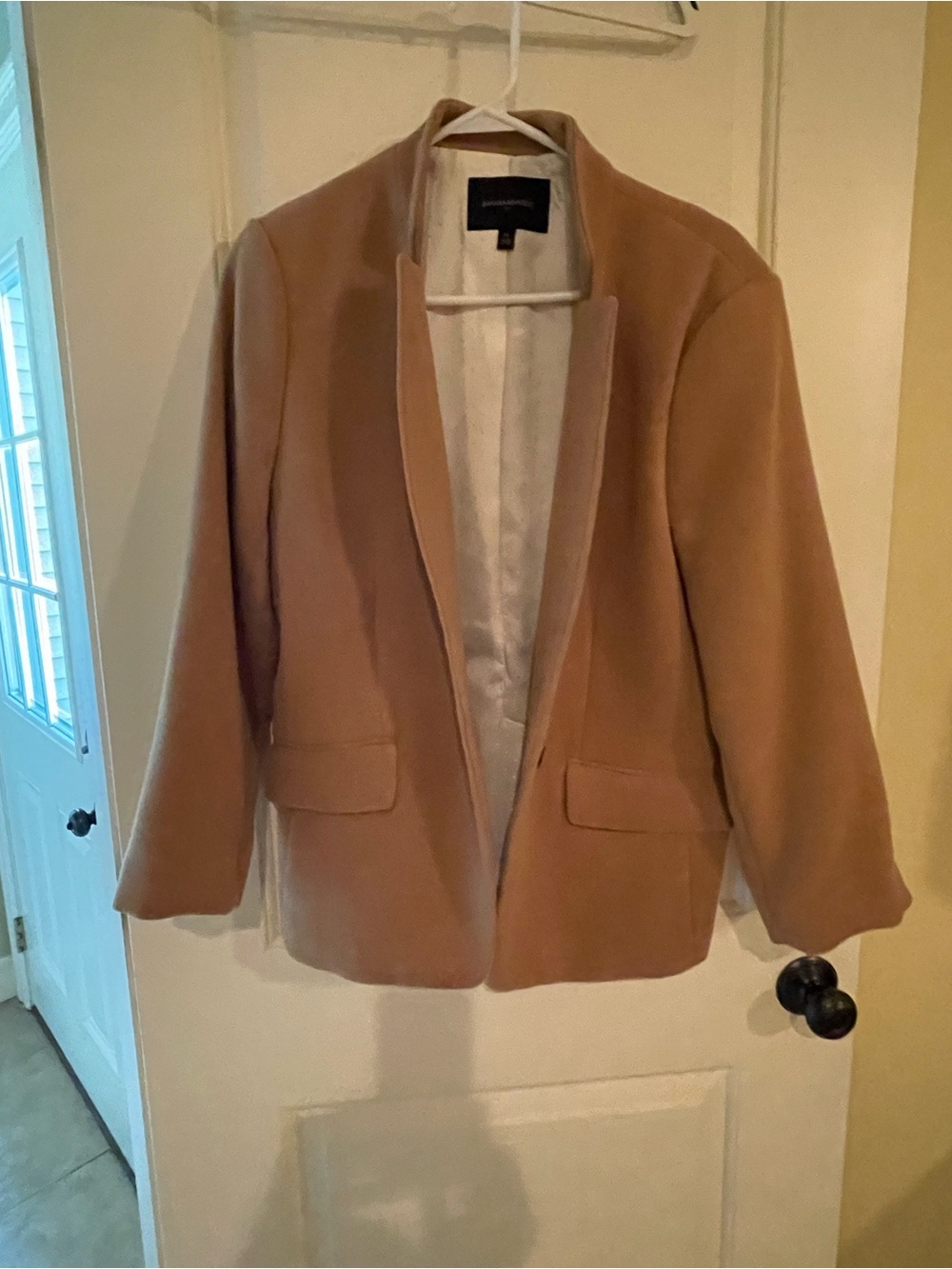 Banana Republic Camel Open-Front Blazer